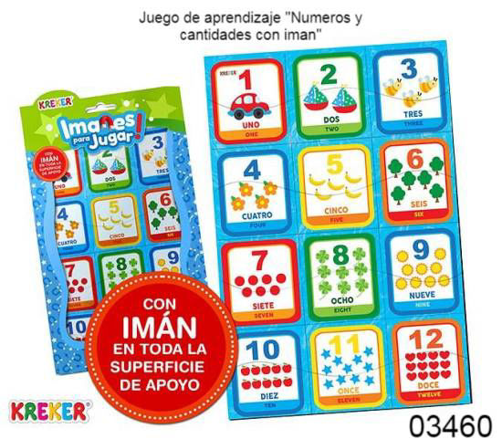 Imagen de JUEGO DE APRENDIZAJE "NUMEROS Y CANTIDADES CON IMAN" 3.26